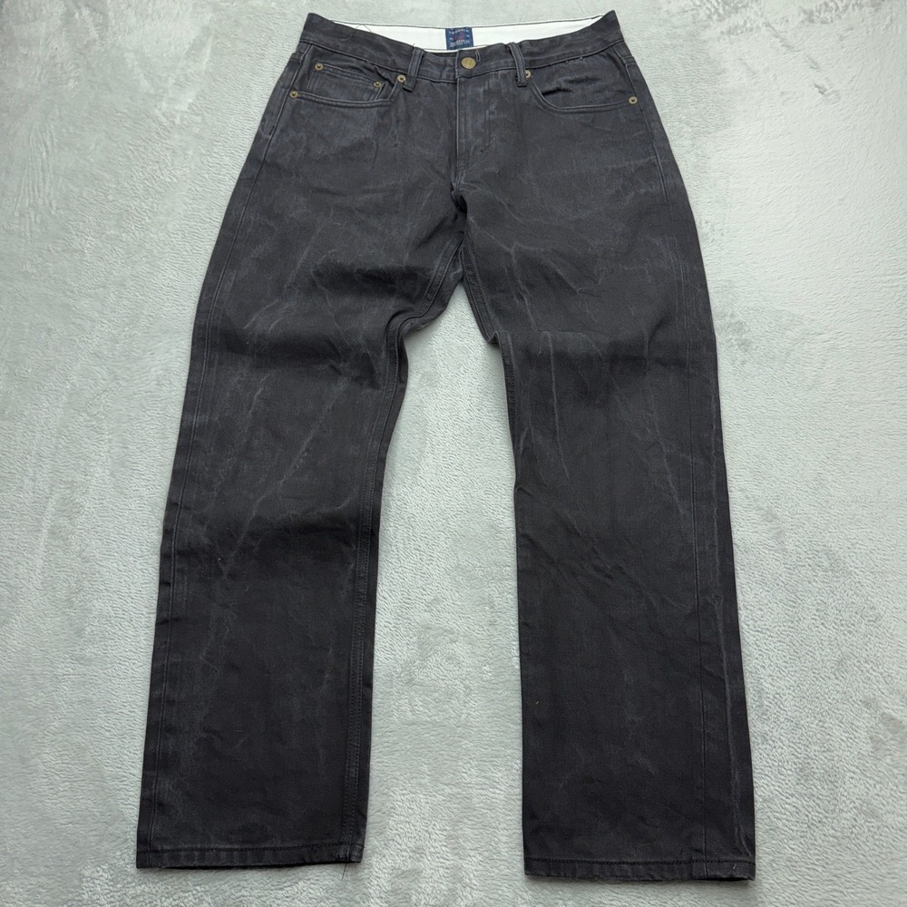 Goodale The Goodale Straight Jeans Mens 32 Straight Black Selvedge Denim
